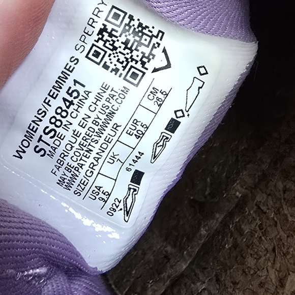 Sperry | Crest vibe chambray Lavender Slip-On woven linen Sneakers - Picture 16 of 16